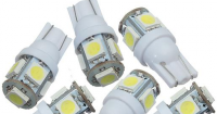 Lampada Pingo T10 5 Leds Xenon Meia Luz/ Farolete 